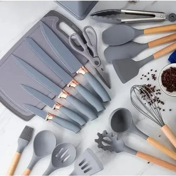 Kit Completo Jogo Utensílios de Cozinha Luxo